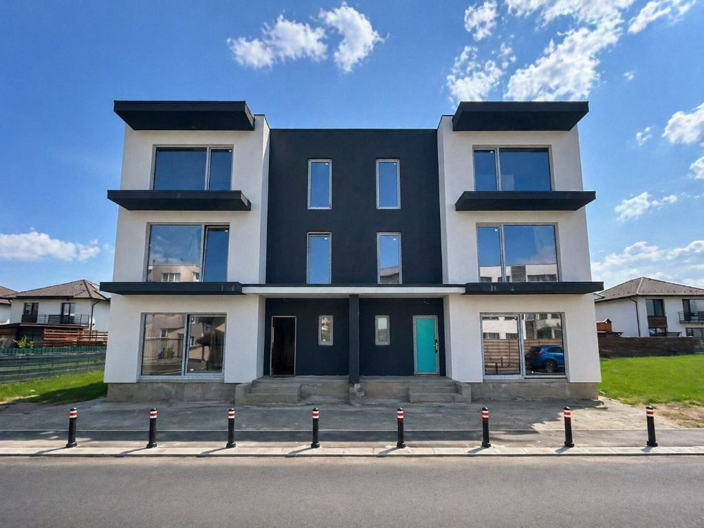Casă tip duplex (imobil complet, 2 unități) – P+2E – zona Ghimbav