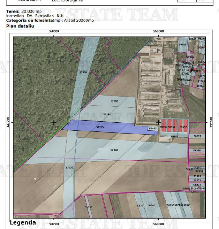 Teren pentru complex hale/logistica cu facilitati si acces