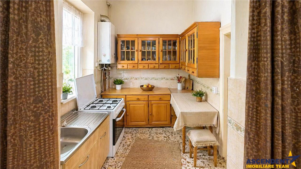 Casa cu spatiu comercial, 1.000mp teren anexe, areal Central