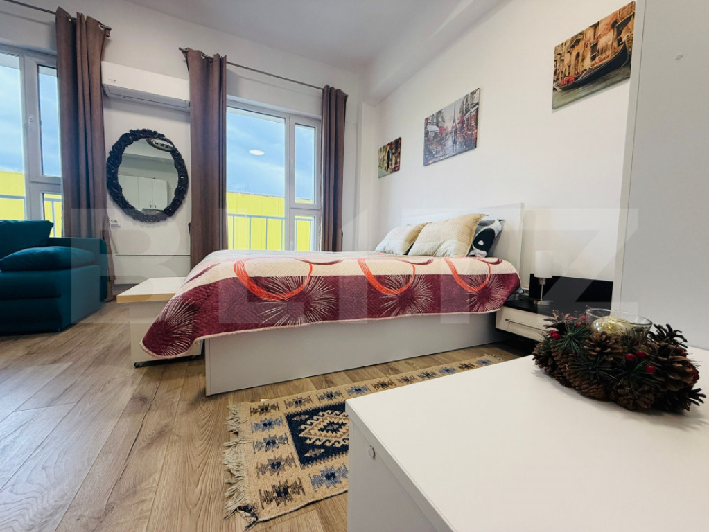 Garsonieră modernă, complet mobilată și utilată, 31 mp