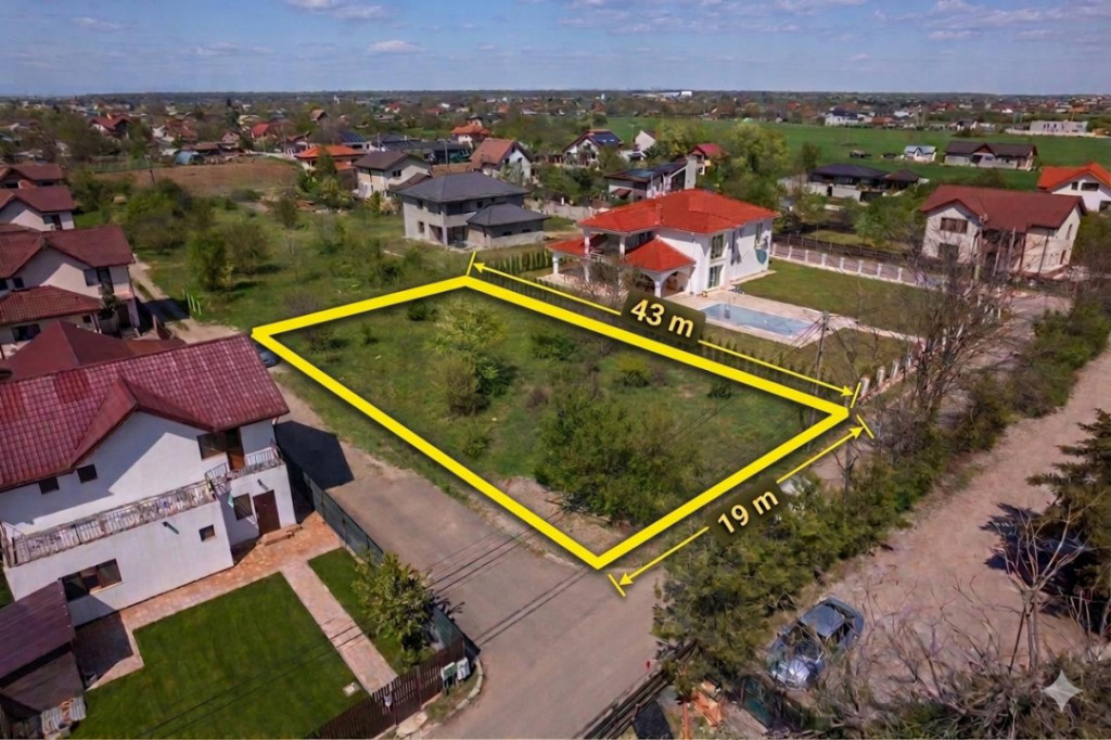 SNAGOV - CIOFLICENI TEREN CONSTRUCTII 830 MP, LOT DE COLȚ!