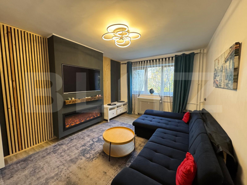 Apartament 3 camere LUX, 70 mp, crt. Manastur