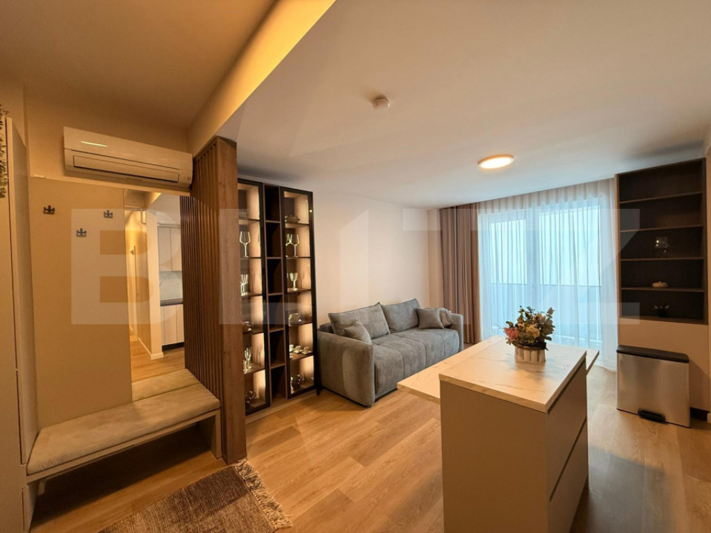 Apartament modern 3 camere, bloc nou, etaj intermediar, cart