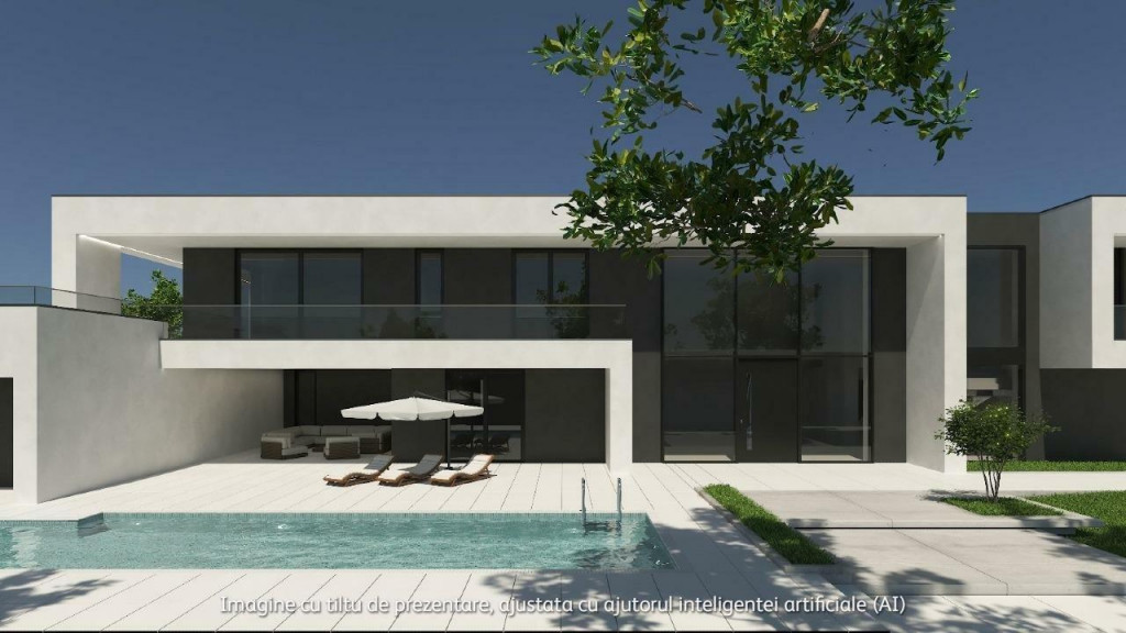 Casa de lux moderna cu 12 camere si piscina - Design minimal