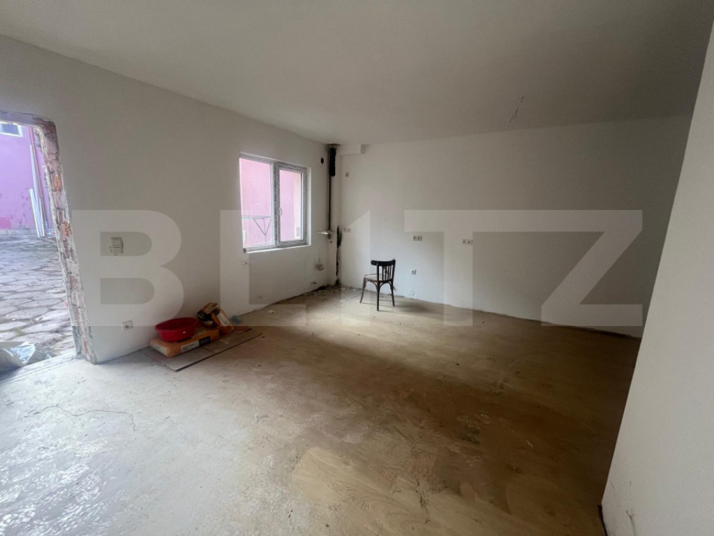 Apartament cu 2 camere, 57 mp, semifinisat, zona Piata Deceb