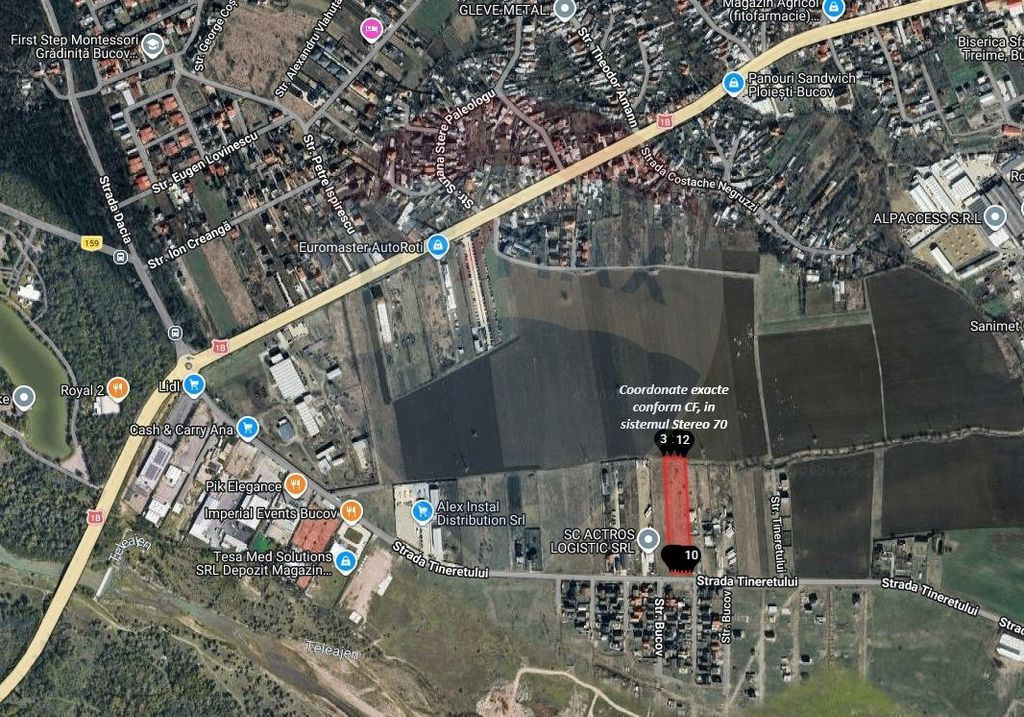 Teren intravilan 7478 mp Bucov, parcelabil, ideal investi...