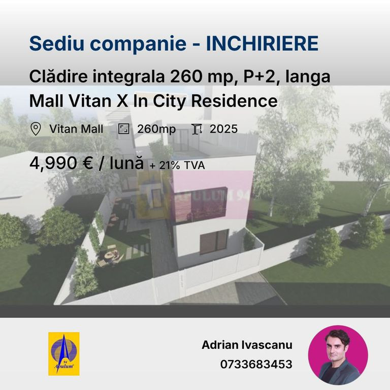 Clădire integrala 260 mp, P+2, langa Mall Vitan X In Cit...