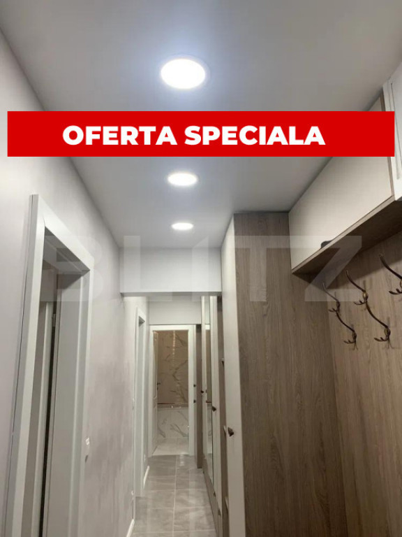 Apartament 3 camere, decomandat, incalzire pardoseala, mobil