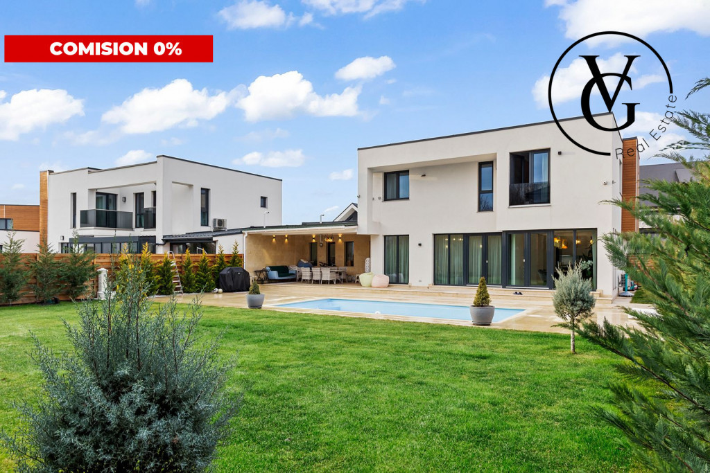 Vila 5 camere cu piscina | Panouri solare 10kw
