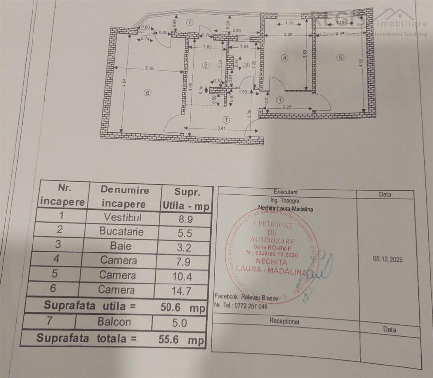 Apartament 3 camere decomandate, zona Astra