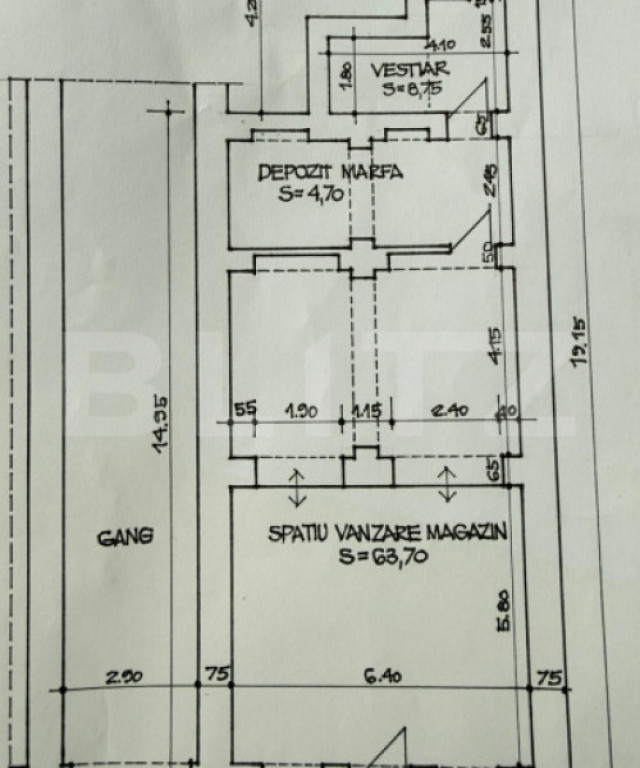 Spațiu comercial 100 mp– Ultracentral, zonă pietonală ?