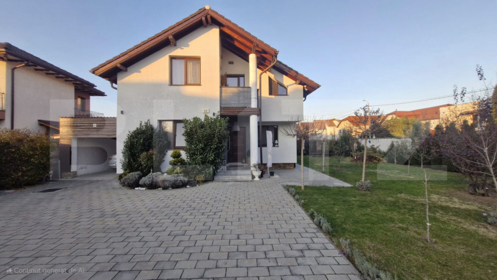 Casă Individuală Modernă cu Panouri Solare, Intrare Separ
