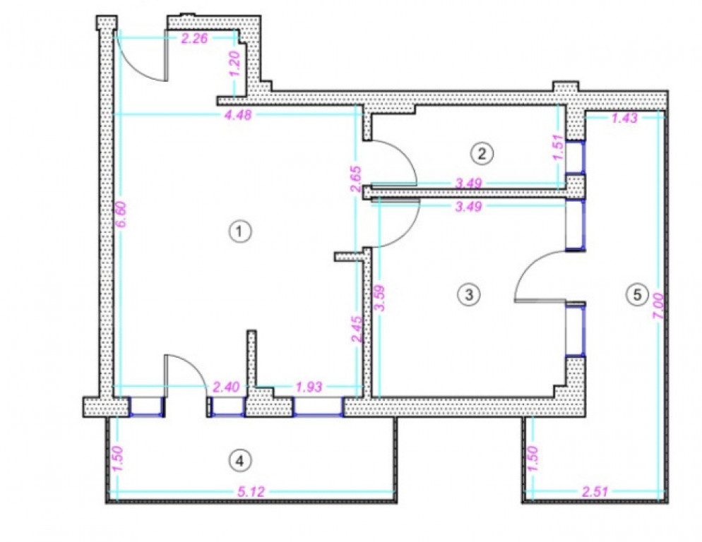 Apartament 2 camere, 44 mp, finisat, zona Donath
