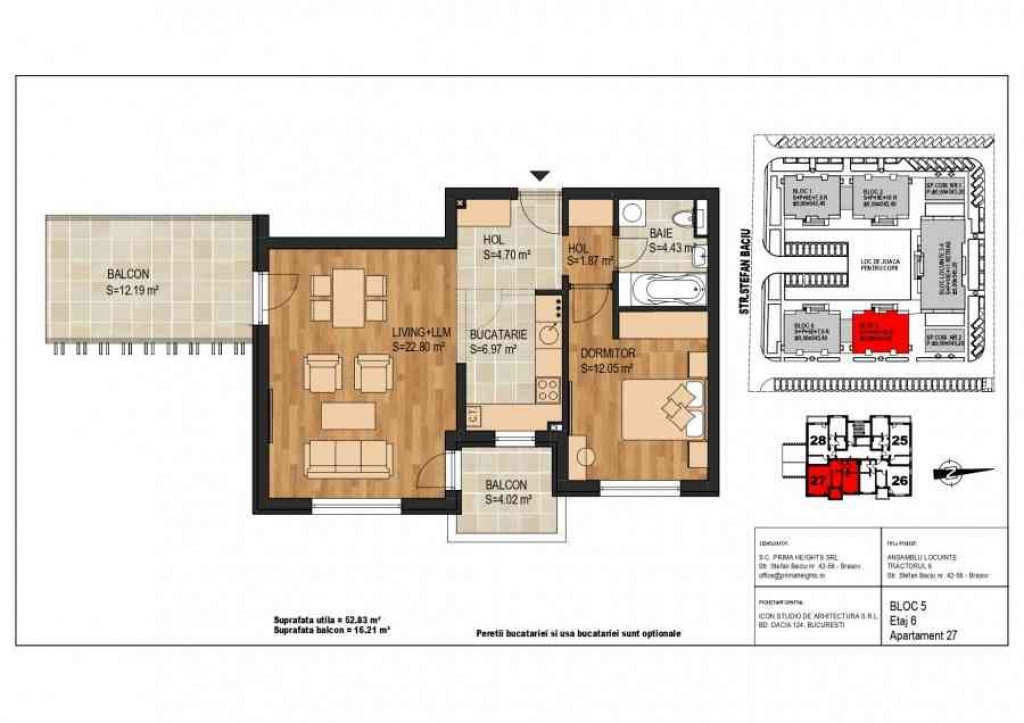 Apartament Tractoru-Top City