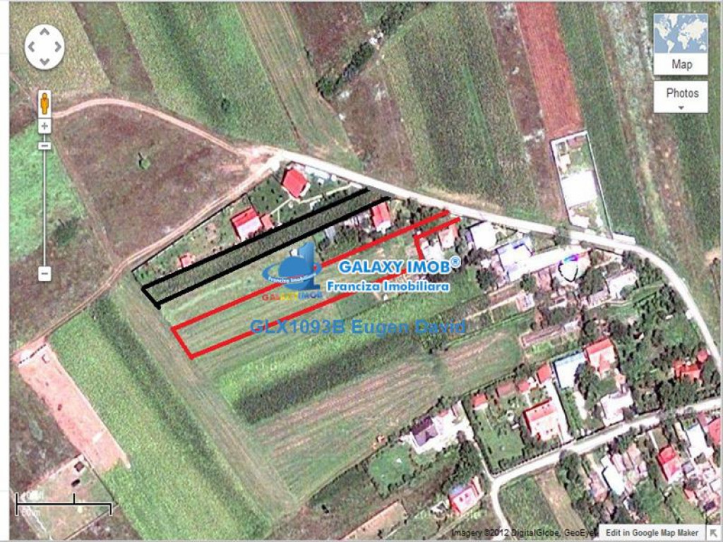 Teren Izvorani, 2400mp, utilitati, drum asfaltat