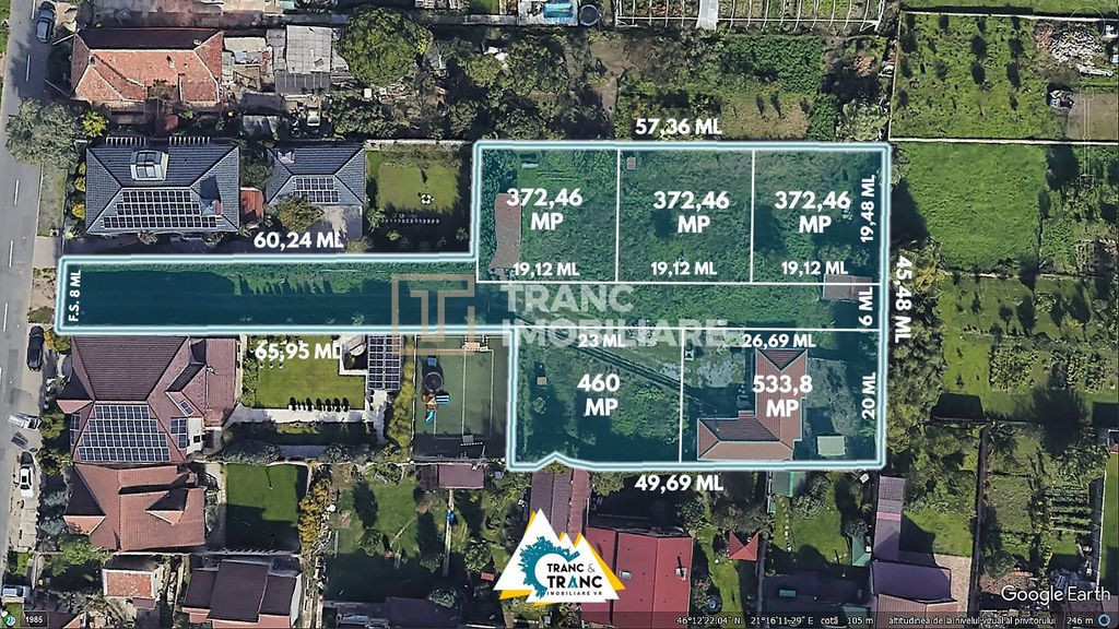 Teren generos de 2951 mp în cartierul Gai