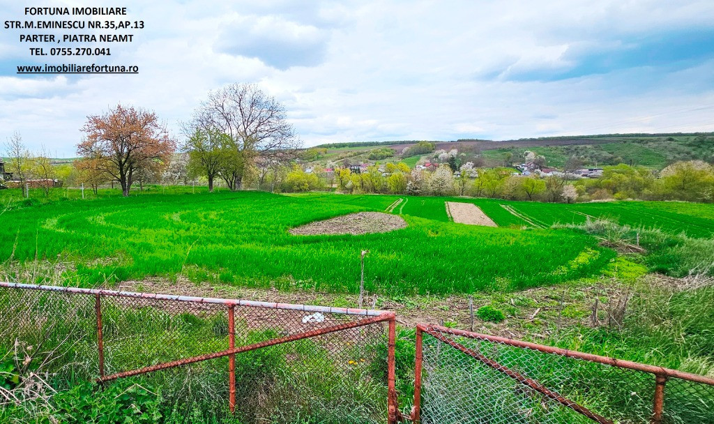 Teren intravilan 3550 mp,cadru natural pitoresc,apa si padure-Negresti