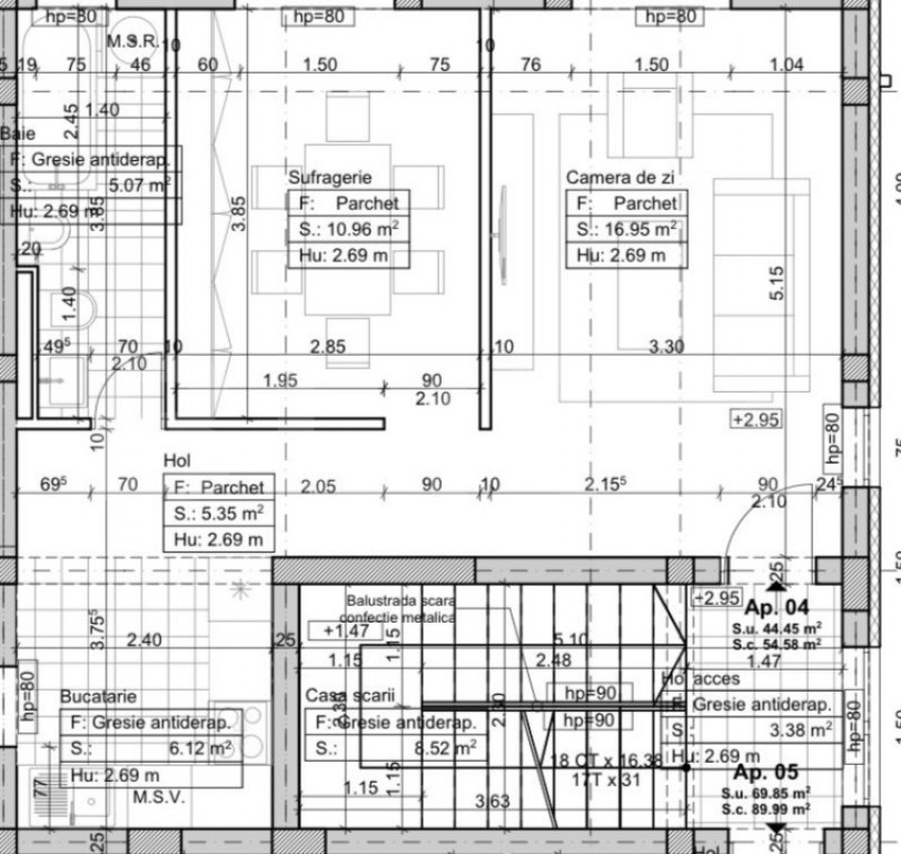 Apartamente cu 2 camere la etajul 1 complet finalizate in...