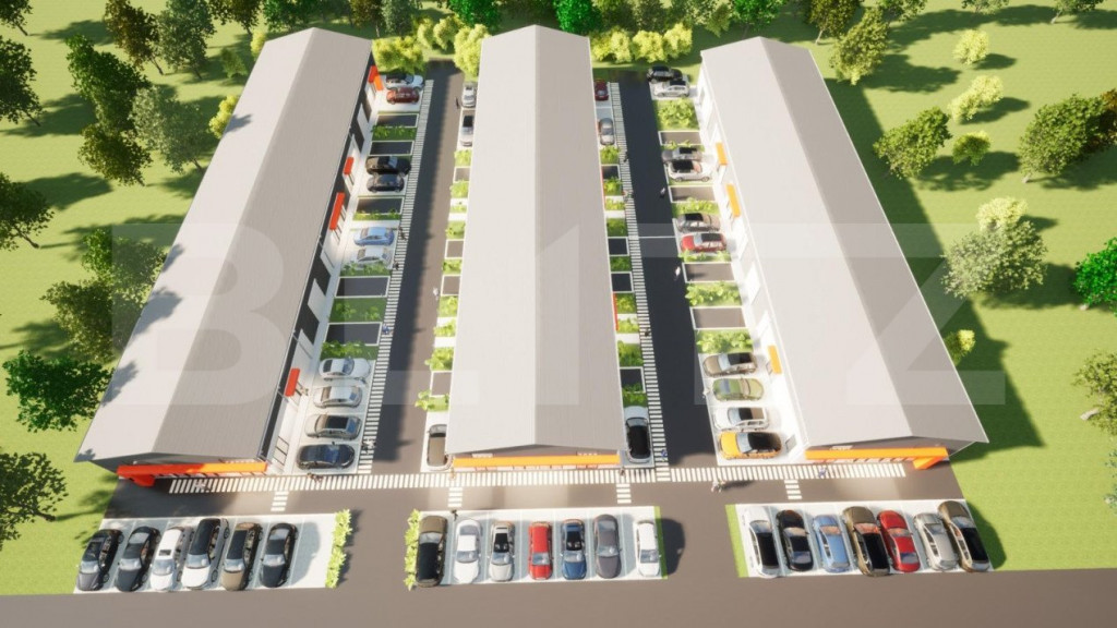 3 hale noi pe parter a câte 590 mp, teren 4.000 mp, zona Gh