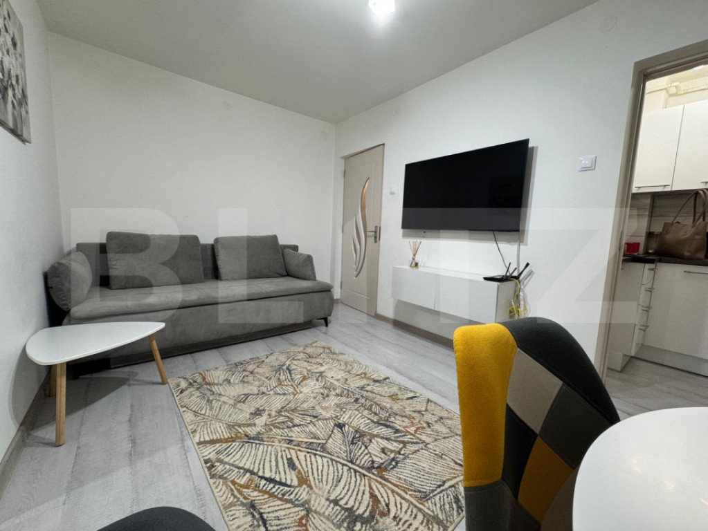 Apartament cu 2 camere LUX | Parter | Complet mobilat și u