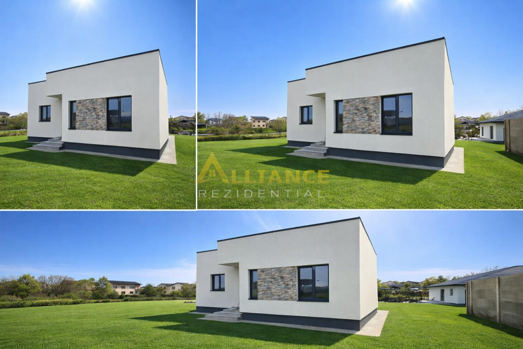 Casa individuala - 3 camere - 2 bai - 378 mp teren