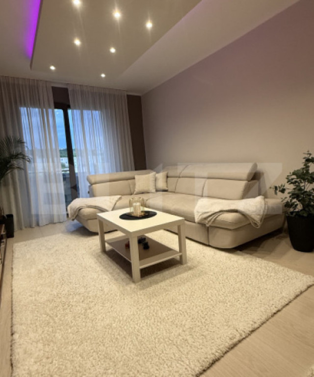 Apartament 2 camere, 55.25 mp, mobilat, etaj 3, zona Tudor