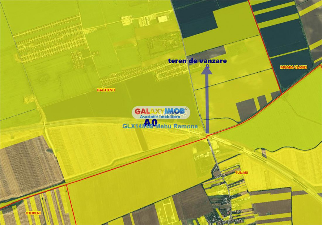 Teren intravilan 3,261mp Balotesti / Strada Rozelor
