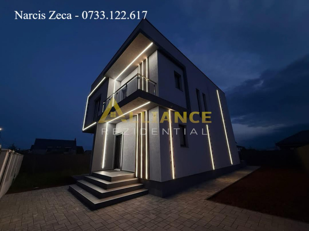Vila individuala P 1E cu finisaje de lux - 4 camere 3 bai -