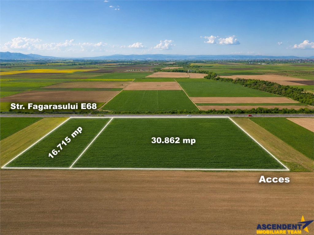 Oportunitate investitie! Teren 47.577 mp, Codlea .-. Ghimbav