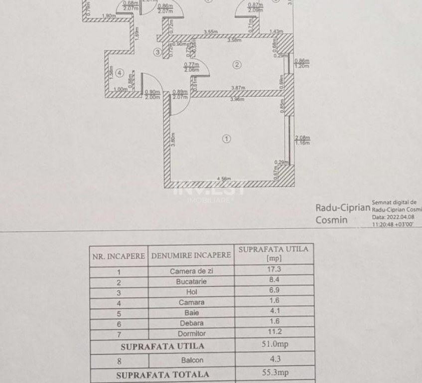 DACIA , Apartament 2 camere, DECOMANDAT, 98.900 EURO