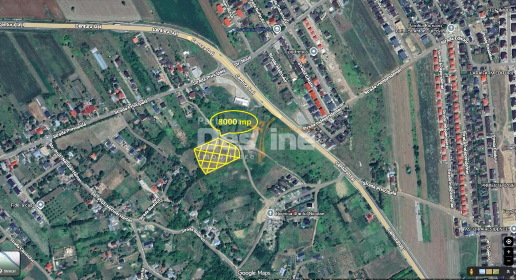 Teren compact intravilan 8000 mp vedere spre Lac, utilităț