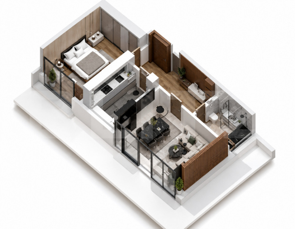 Apartament 2 camere, 75.08 mp, ansamblu 0% Comision Achiziț