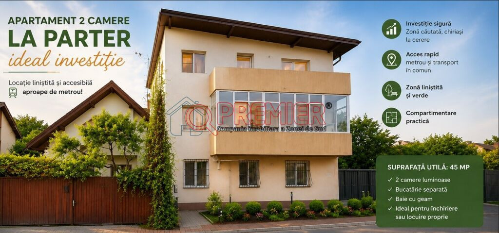 2 camere - parter - Drumul Jilavei – Apărătorii Patriei