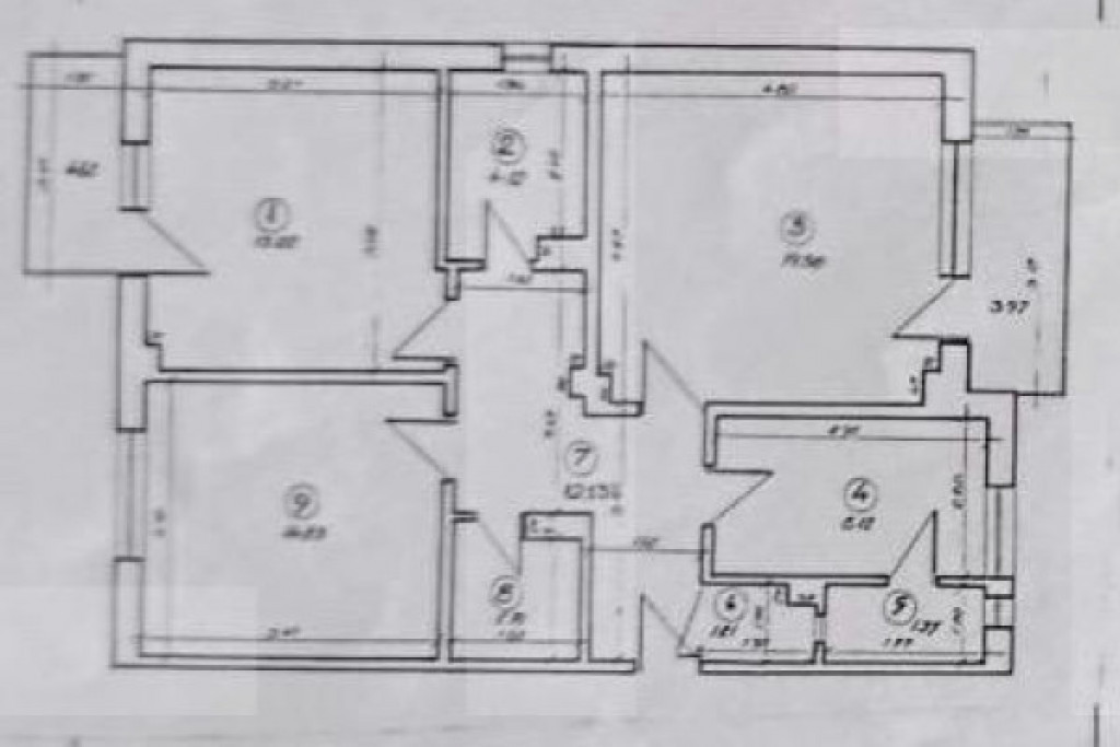 Apartament 3 camere decomandat, 76 mp, 2 balcoane, boxă –