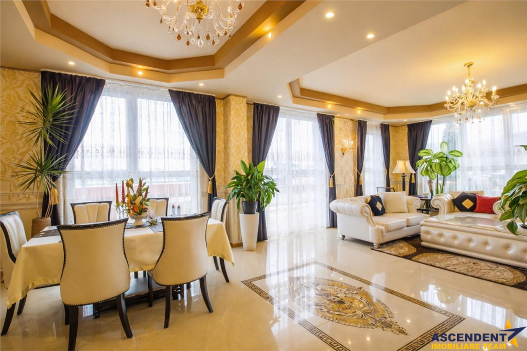Penthouse extravagant,living spectaculos, semineu,terase gen
