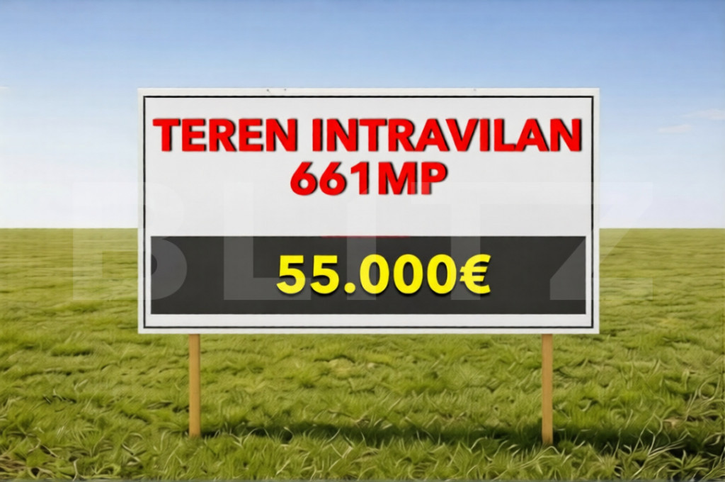 Teren Intravilan, 661 mp P+1E+M, zona Giroc