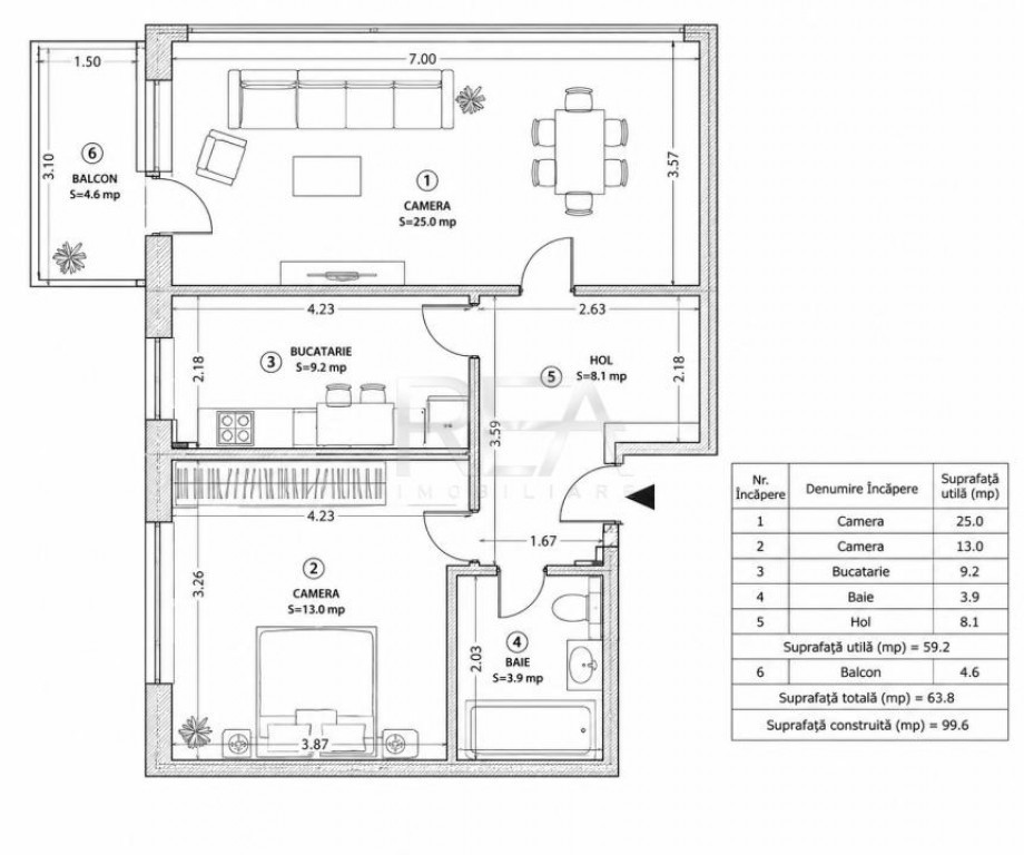 Apartament 2 camere | Complexul Rezidențial Exigent plaza |