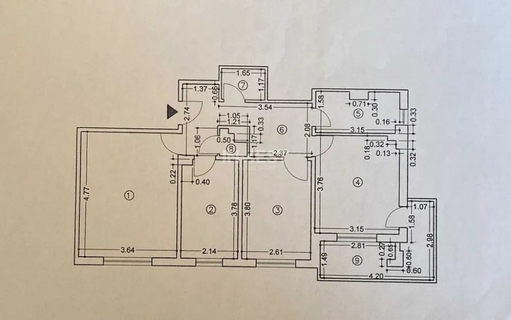 Ap 3 camere decomandat-71mp-etaj intermediar-Carrefour Felic