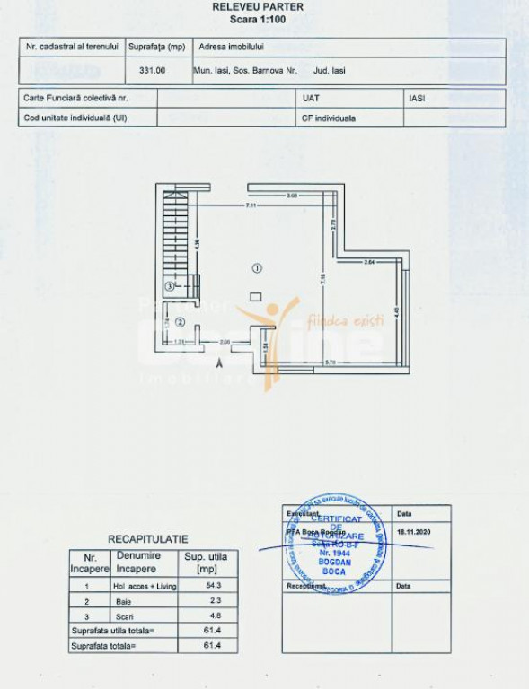 Casă individuală 4 camere D+P+1 133 mp mobilată și utila