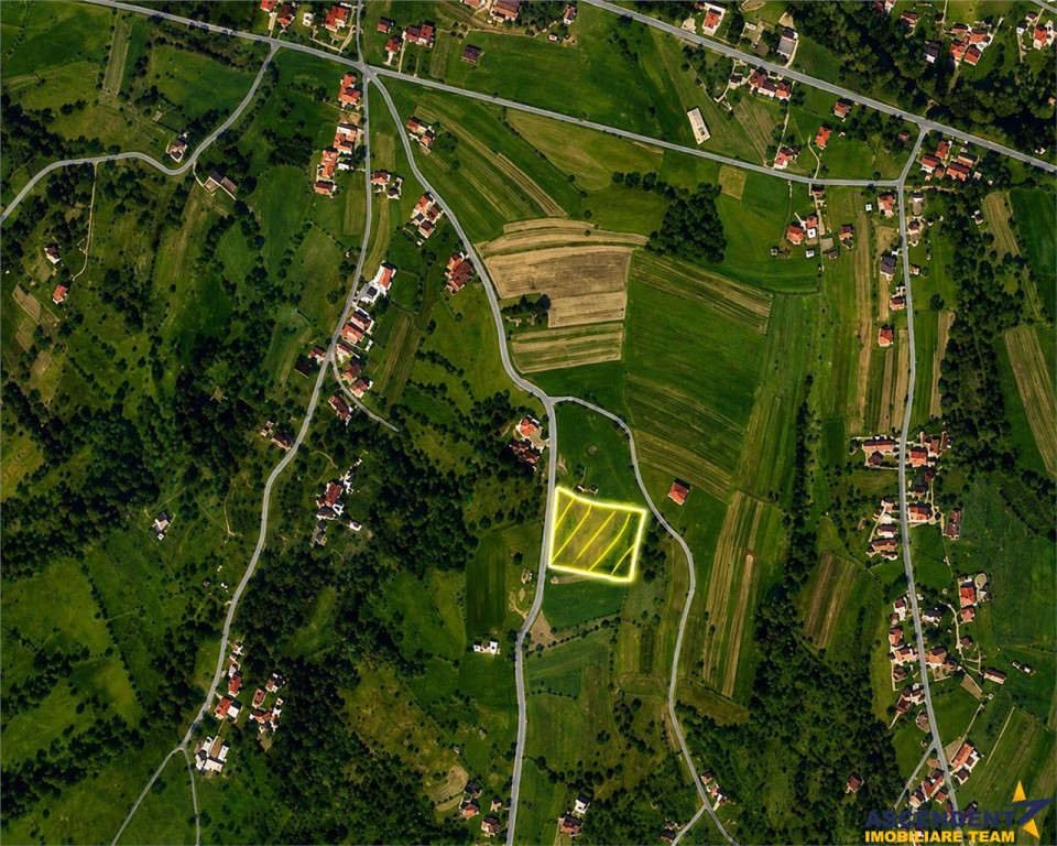 Teren intravilan panoramic, 5.750 mp, view munte, deschidere