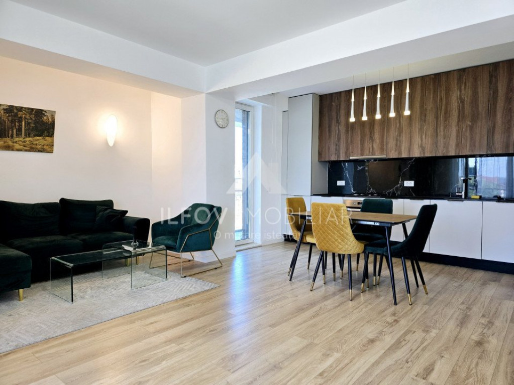 Apartament 2 camere spatios, 77mp, utilat si mobilat, lift,