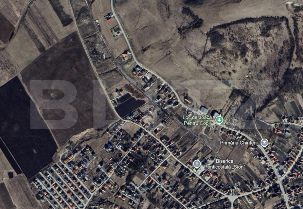 Teren intravilan, 555 mp, toate utilitatile la front, Chinte