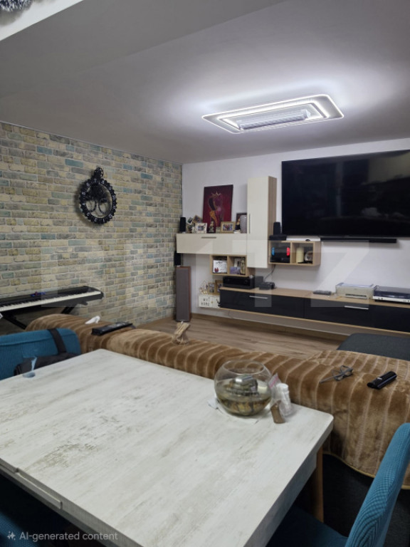 Apartament 3 camere, 66 mp, etaj intermediar, mobilat si uti