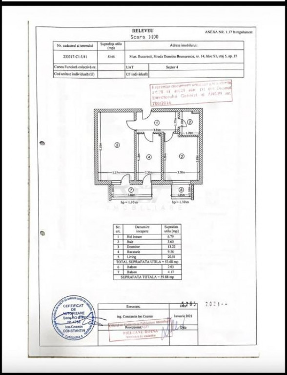 Ap 2 camere, decomandat, Metalurgiei / Grand arena