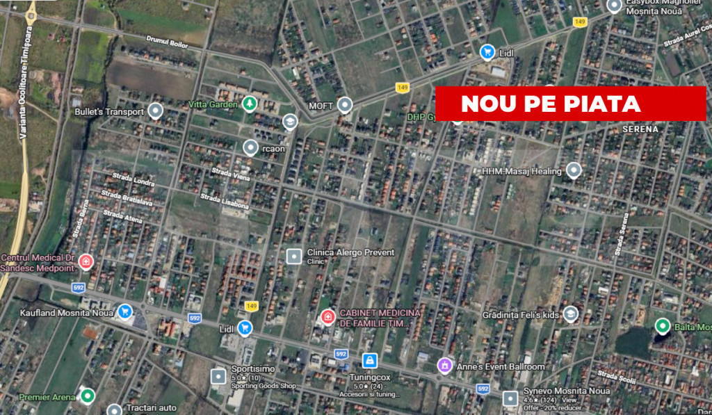 Teren intravilan 822 mp, toate utilitatile, dublu front stra