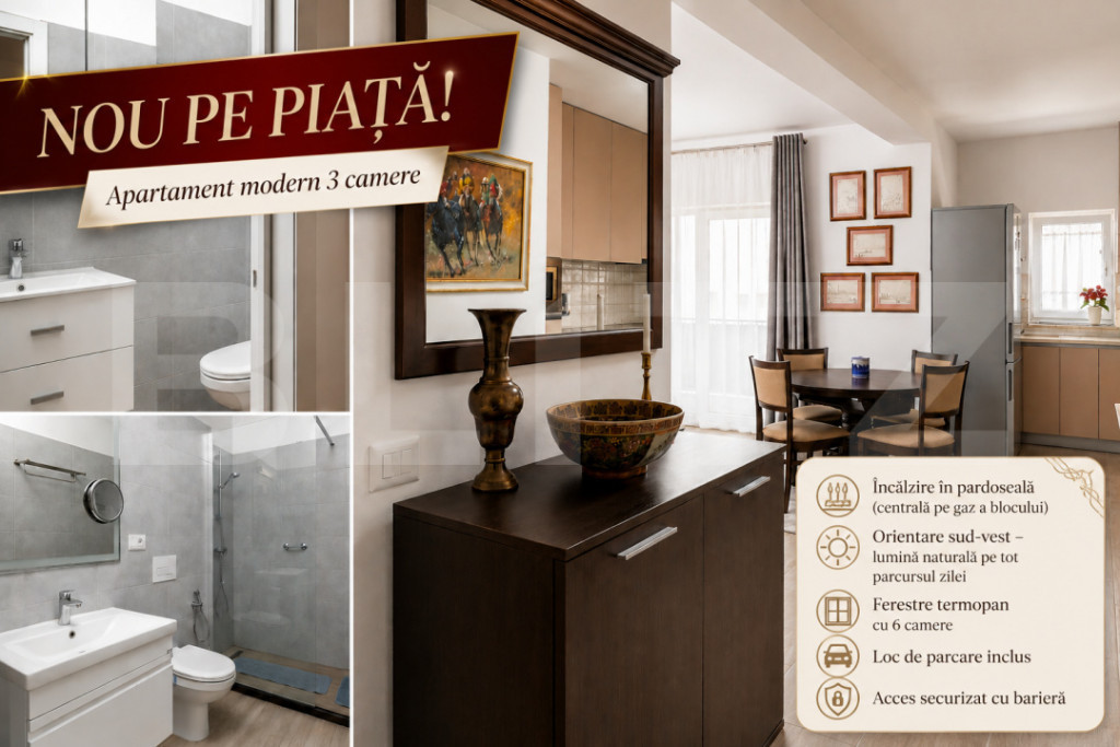 Apartament 3 camere | Premium | Tractorul | Mobilat & Utilat