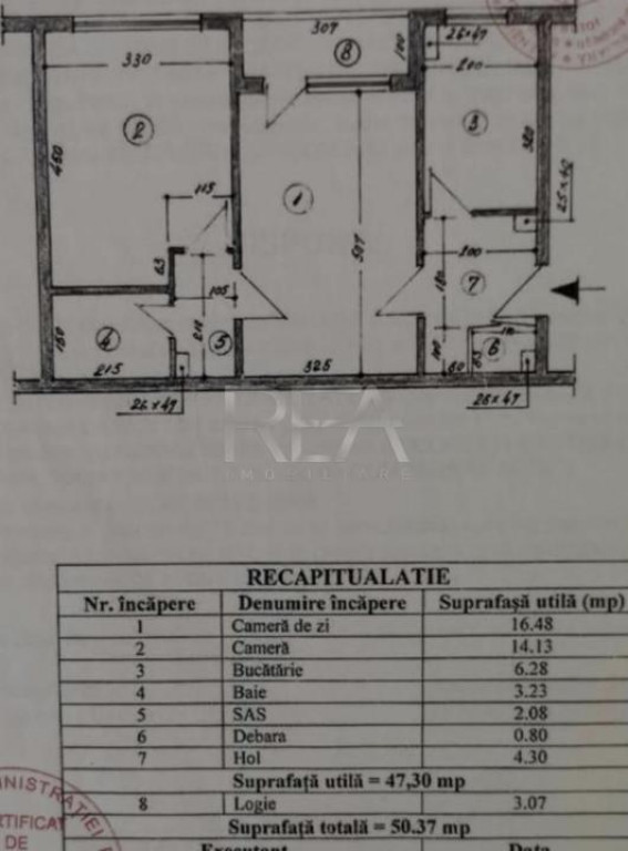 2 camere, 6/10, anvelopat ,51 mp,-Gorjului