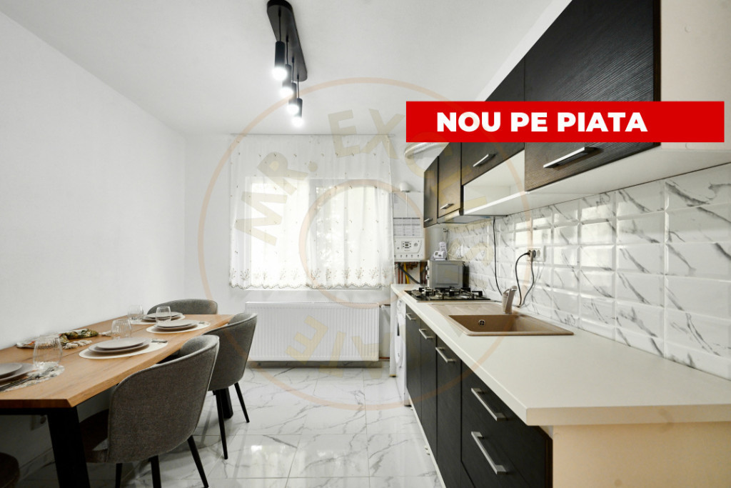Apartament Gavana, 3 camere, etaj 1, renovat recent , zona P