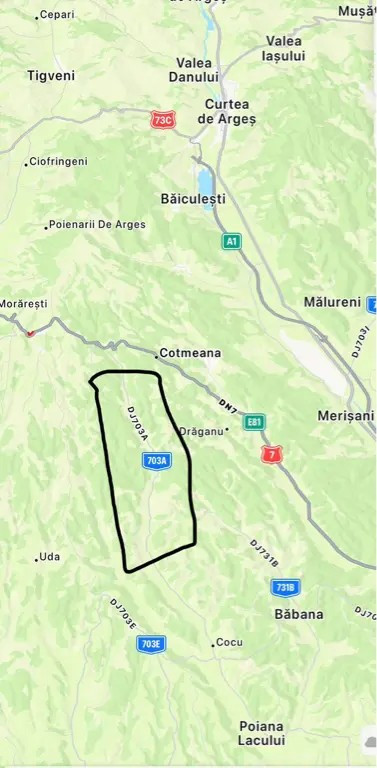 Teren 832 mp Cotmeana Argeș + casă – urgent