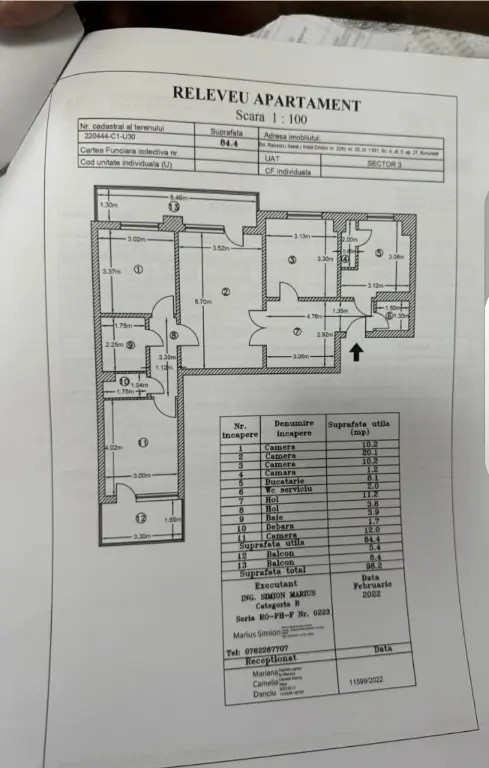 Vand apartament 4 camere Bulevardul Râmnicu Sărat